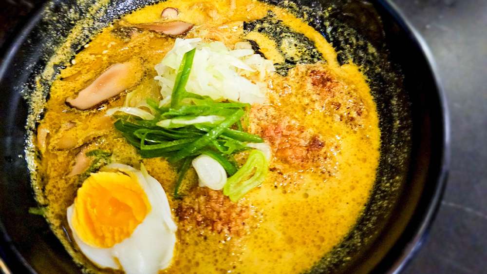 curry katsu ramen at lala patio in bukittinggi