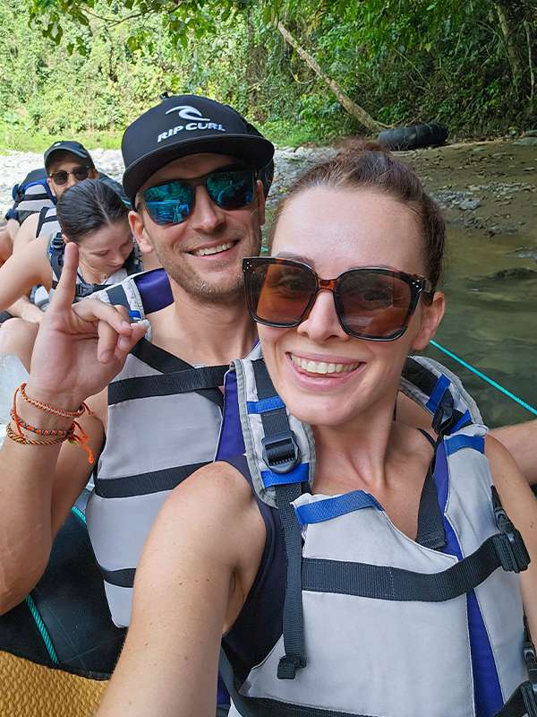 river tubing on the bohorok river in bukit lawang