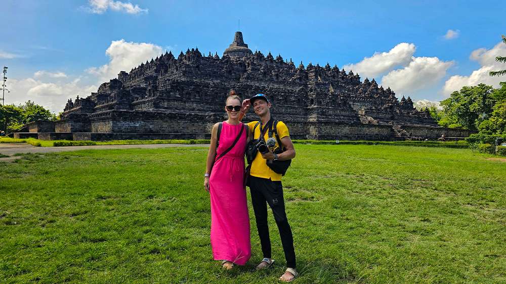 visit borobudur temple in yogyakarta java
