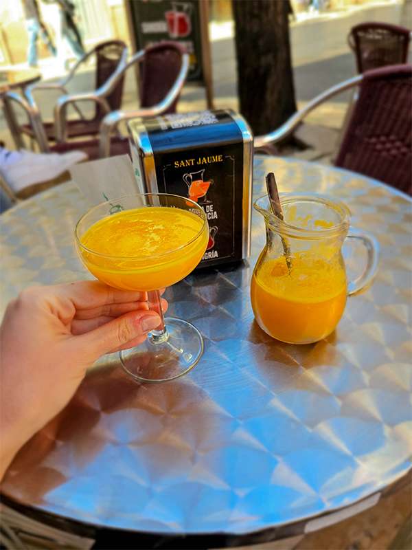 agua de valencia at cafe sant jaume