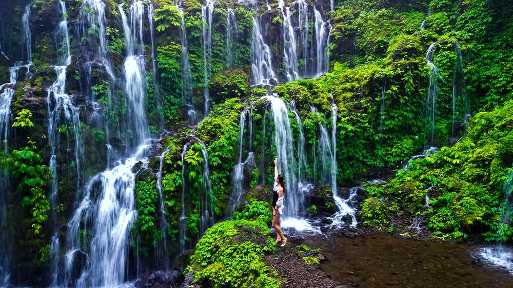 banyuwana waterfall, north bali