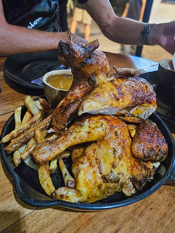 grilled chicken at I am bagus sport bar