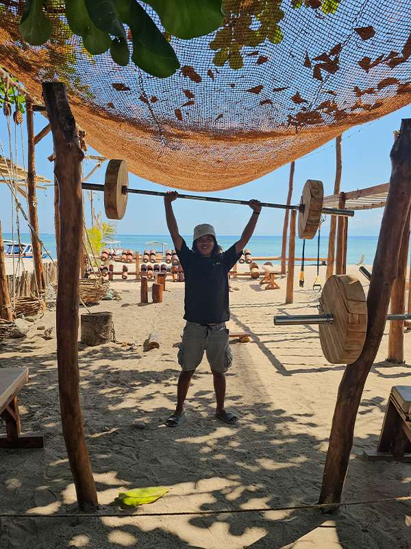 outdoor gym gili air, lombok