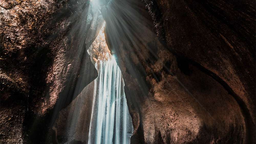 tukad cepung waterfall ubud bali