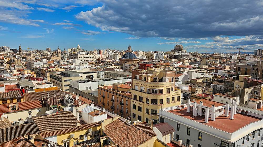 view from the towers in valencia