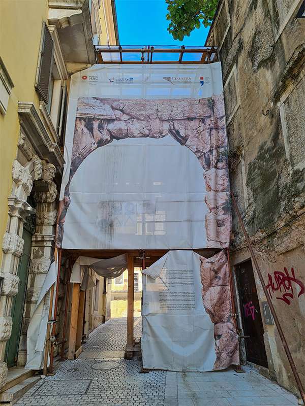 Roman Arch in the Old Town of rijeka