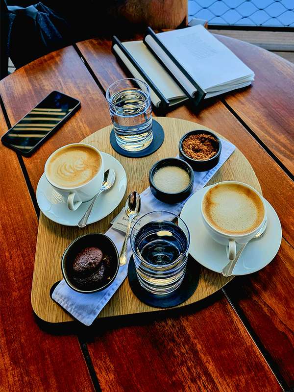 coffee break at granad park hotel terrace