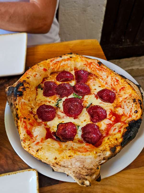 neapolitan pizza at stari grad rovinj