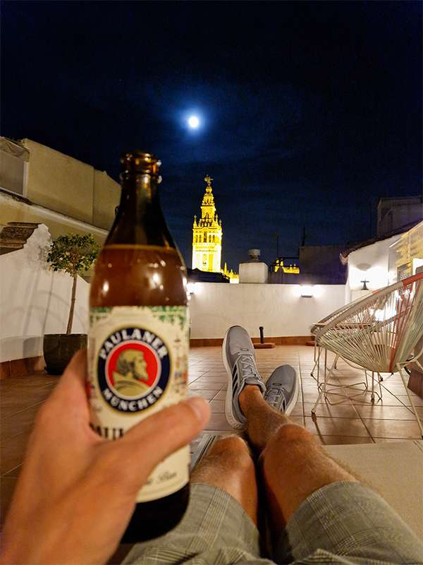 roof top terrace views from centriko apartment seville