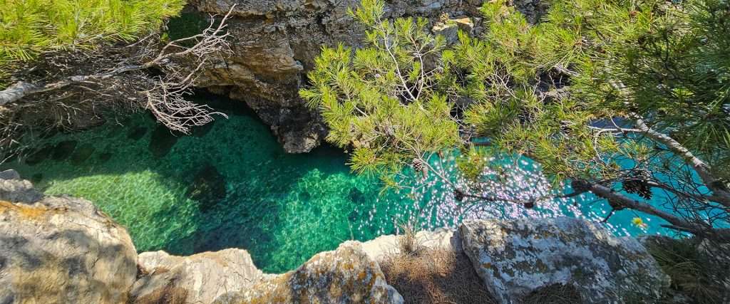 verudela canyon views from above, pula, croatia