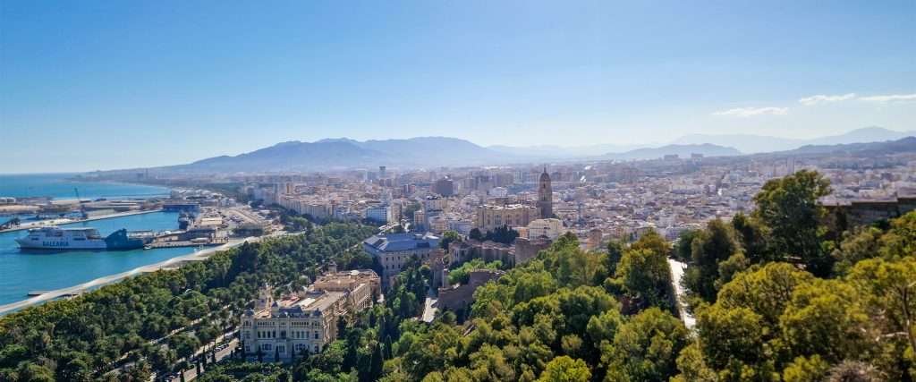 Malaga panoramic view