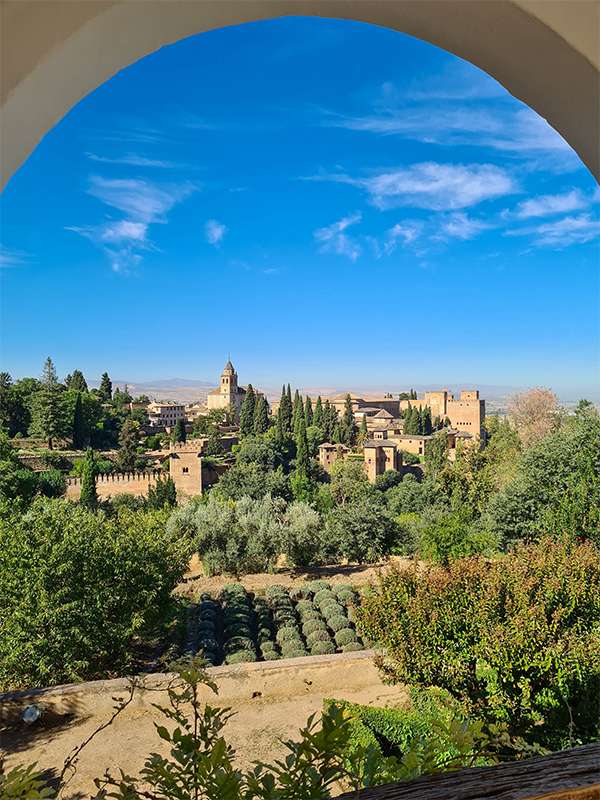 alhambra views granada spain