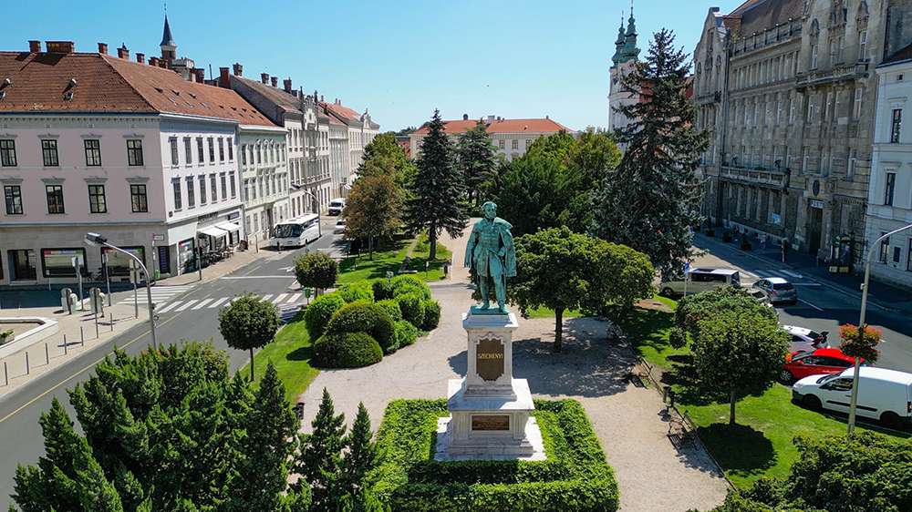 Sszechenyi square, sopron, hungary