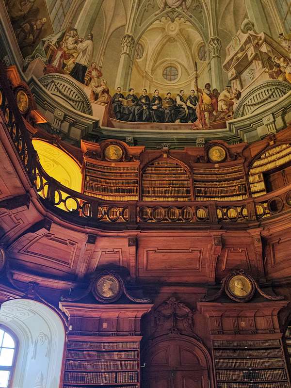 The Archdiocese Library frescoes, eger, hungary
