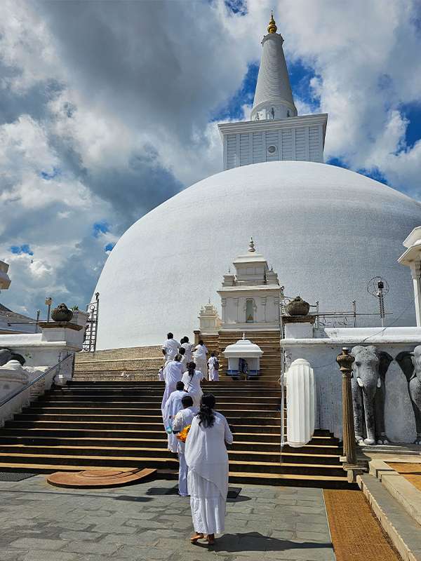 Thuparamaya temple in anuradhapura, sri lanka