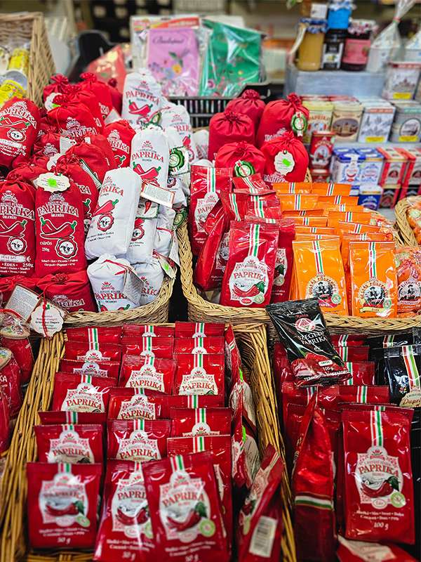 central market hall spices, budapest. hungary