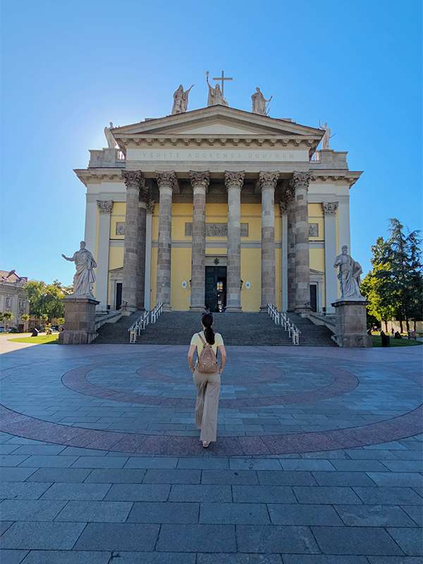 eger basilica exterior, eger, hungary