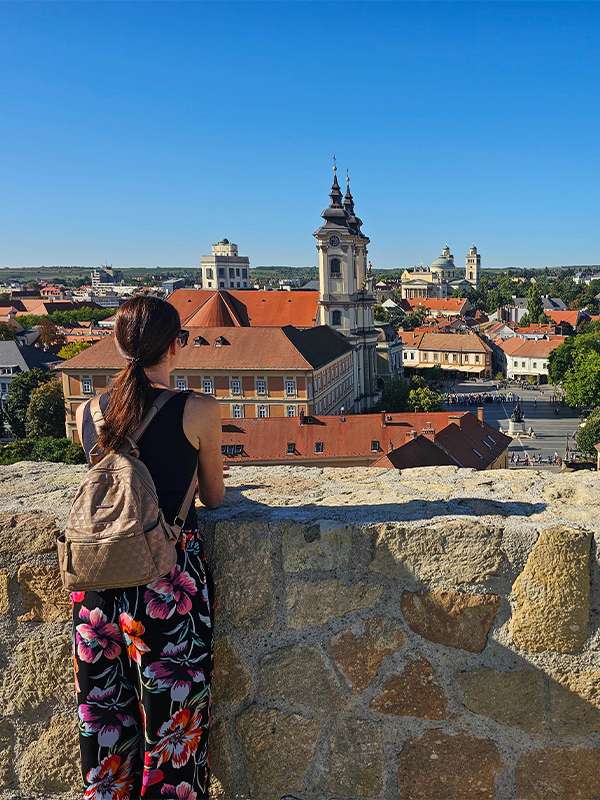 eger views from eger castle, hungary