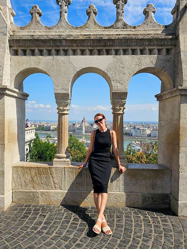 fisherman's bastion danube views, budapest, hungary