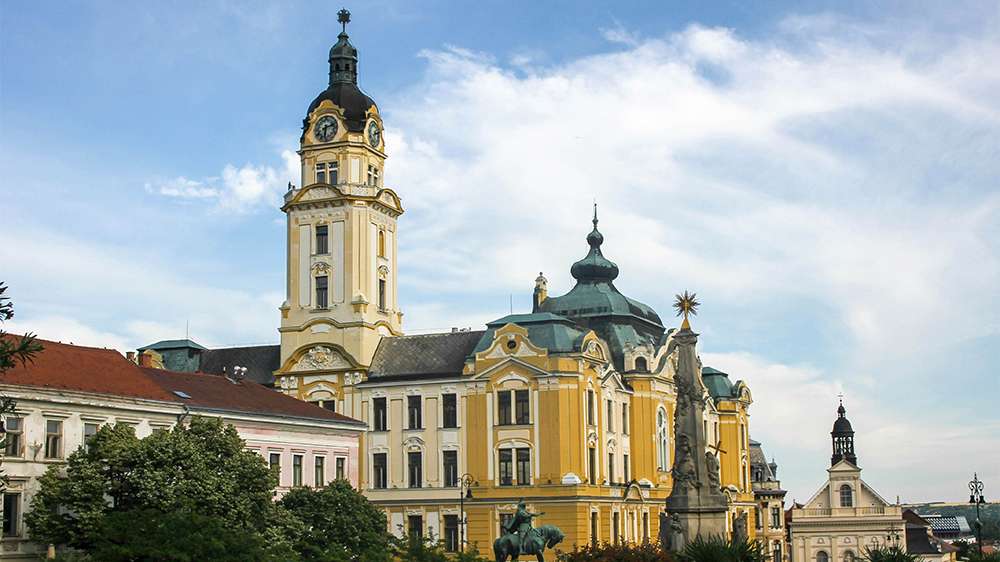 pecs town hall, hungary