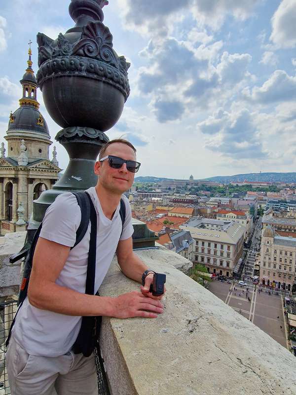 st stephen's basilica panoramic view from the dome, budapest, hungary