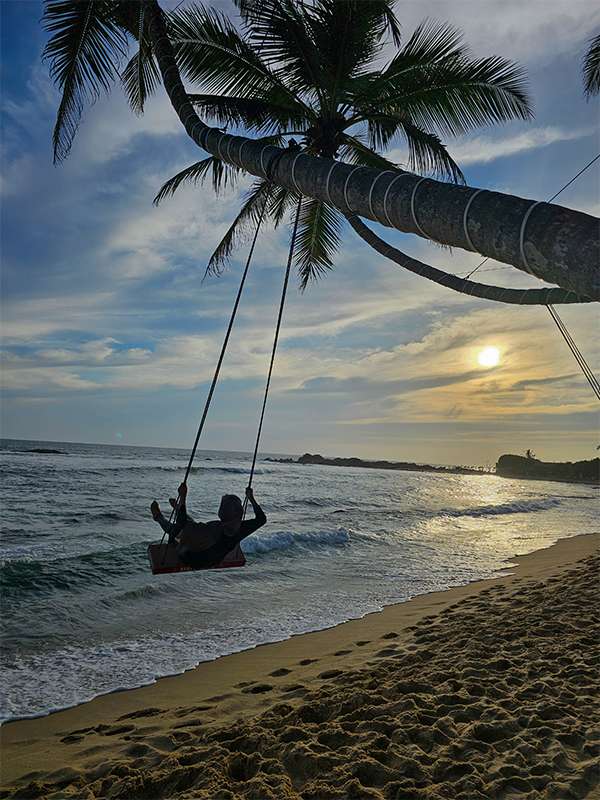 sunset vibes at dickwella beach, sri lanka