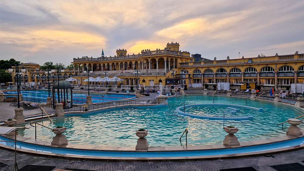 szechenyi bath, budapest, hungary