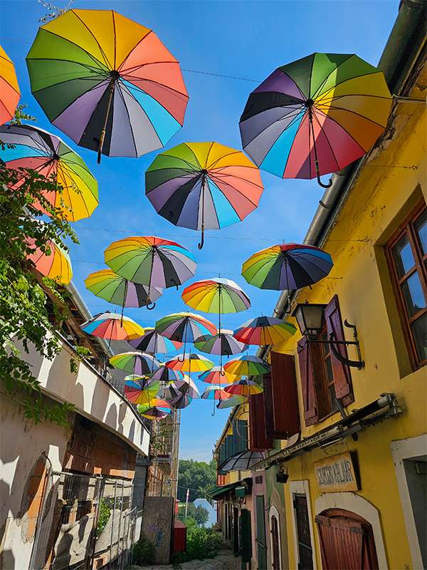 szentendre umbrella street