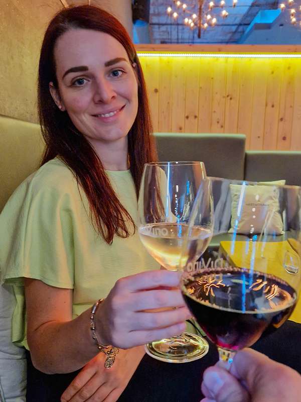 tasting hungarian wine at divino, hungary