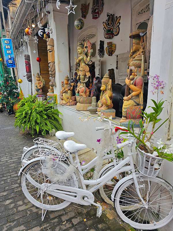 cobblestoned streets of galle, sri lanka