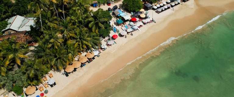 sri lanka coast bird's eye view