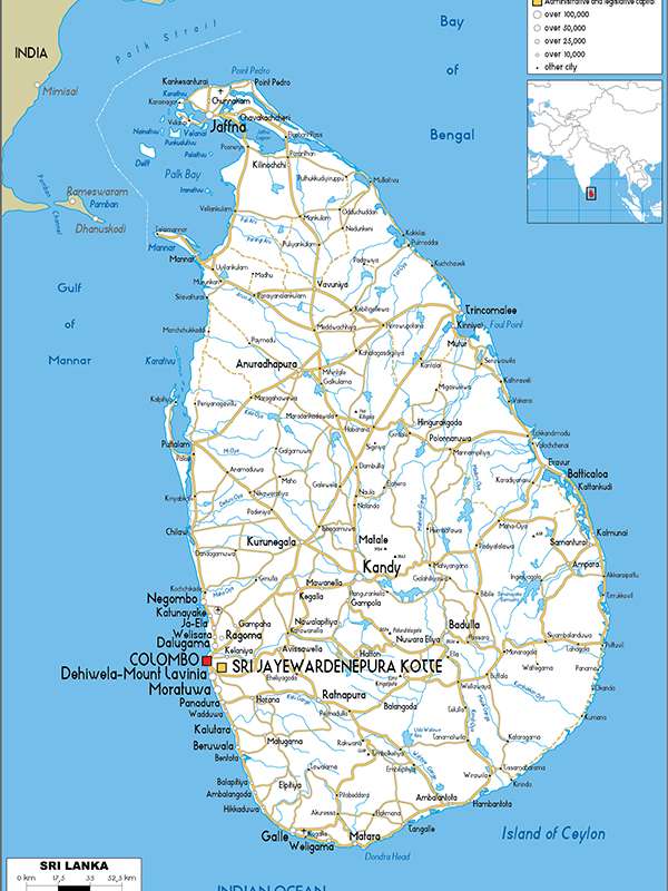 sri lanka road map