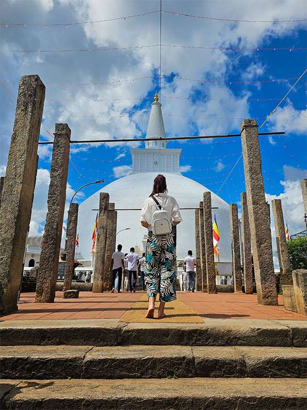 visiting anuradhapua ancient city, sri lanka