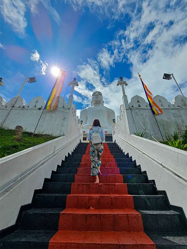 kandy big buddha statue, sri lanka