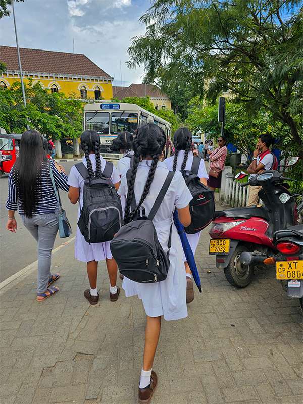 school kids in kandy, sri lanka