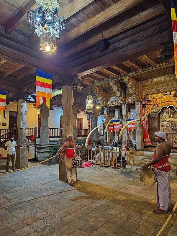 the Temple of the Sacred Tooth Relic in kandy, sri lanka