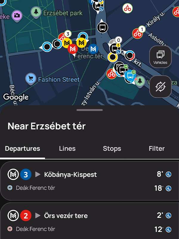 bkk app, public transport budapest