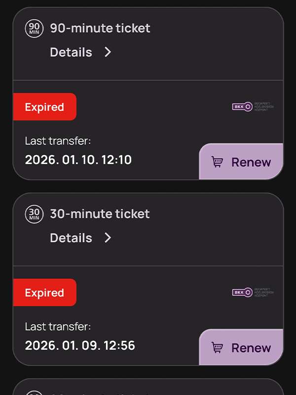 bkk app tickets, budapest public transport