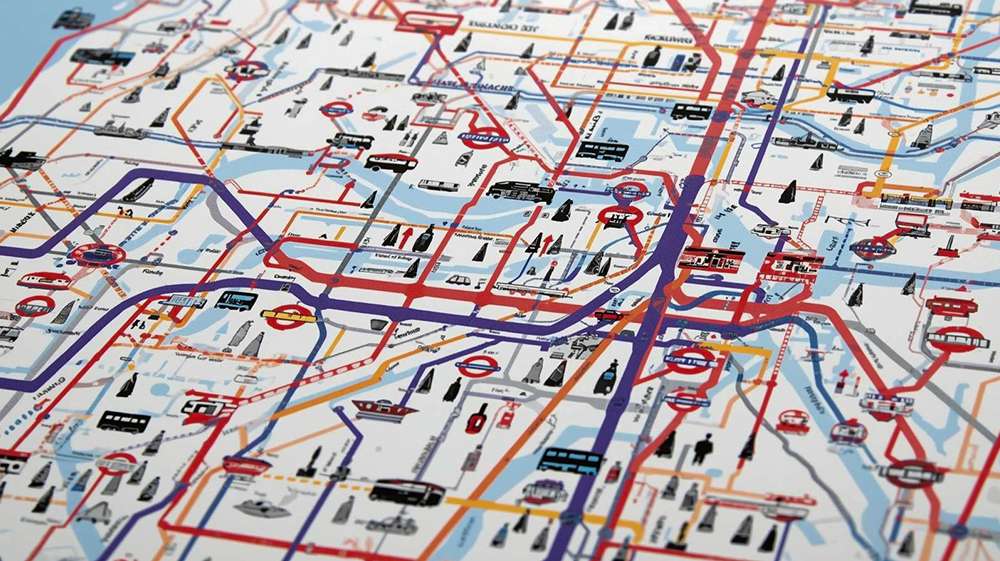london travel map, england
