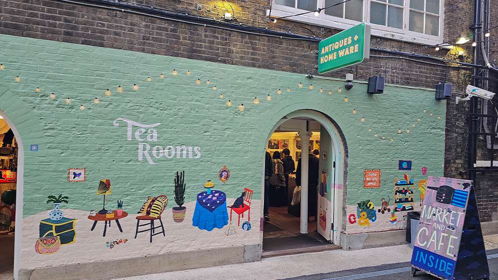 brick lane, vintage and antiques shopping in london, england