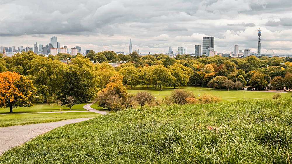 primrose hill, hamstead heath, london, england