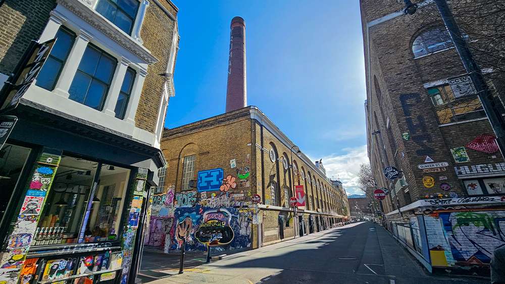 street art in shoreditch, london, england