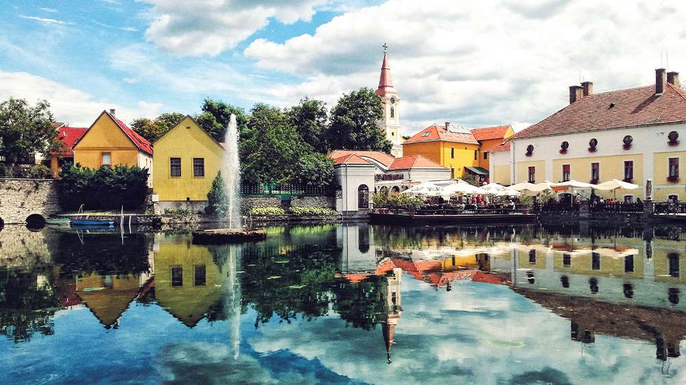 tapolca town centre, budapest, hungary