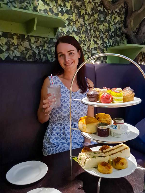 traditional cream afternoon tea in london, england