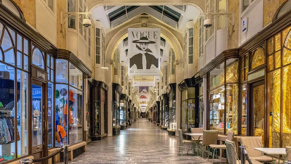 burlington arcade at mayfair, london, england