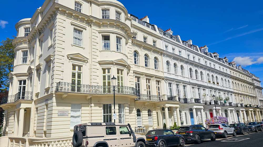 kensington area, west london, england