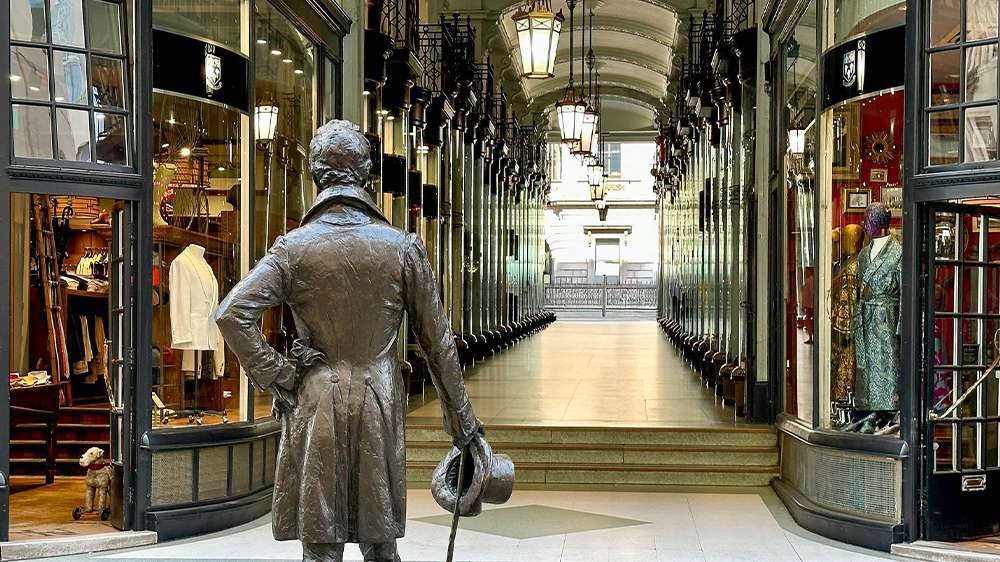 piccadilly arcade in london, england