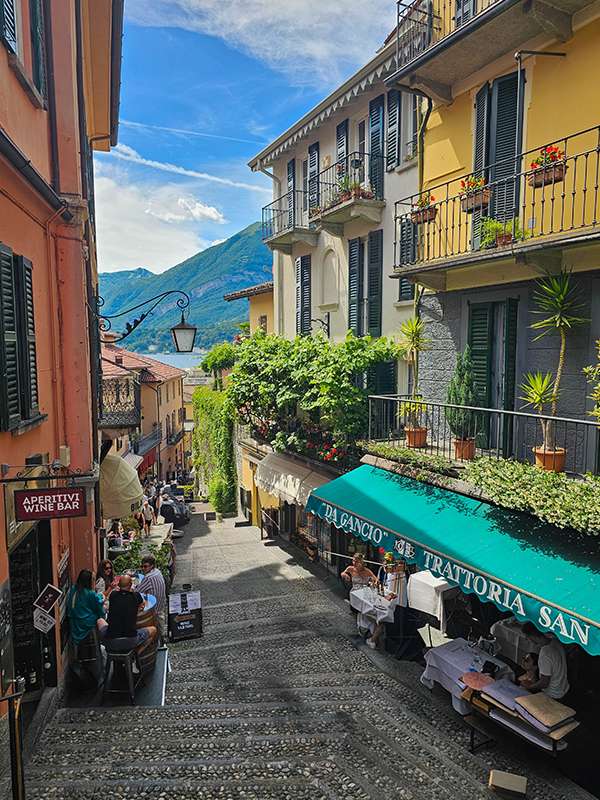 Salita Serbelloni street in bellagio, lake como, italy