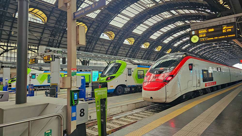 milan centrale train station, italy