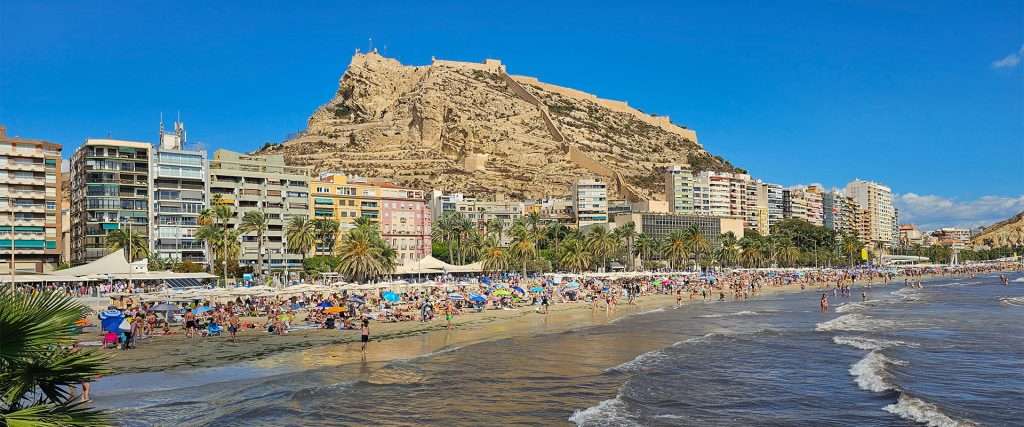 alicante santa barbara castle views, spain